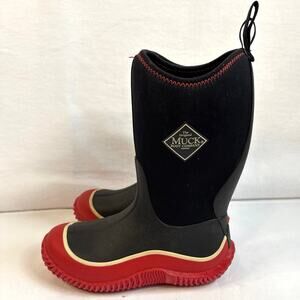 Muck Boot Company Kids Black and Red Boots